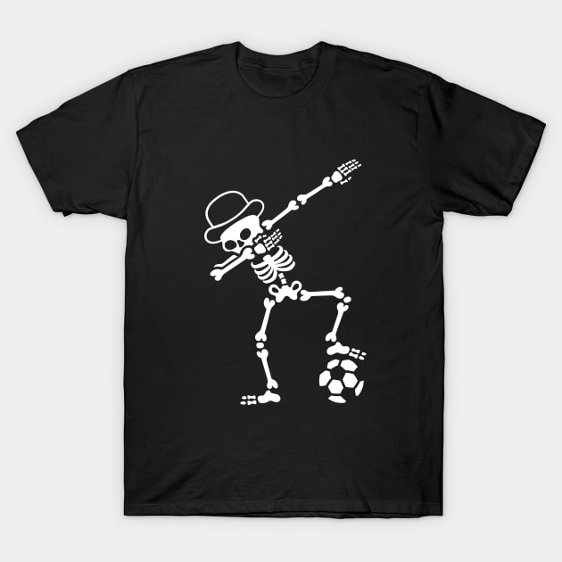 England dab dabbing skeleton soccer football T-Shirt by LaundryFactory